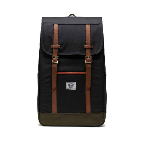 Herschel Retreat Backpack - Black/Ivy Green