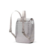 Herschel Retreat Mini Backpack - Light Grey Crosshatch Back