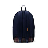 Herschel Settlement Backpack - Peacoat/Peacoat Plaid Back