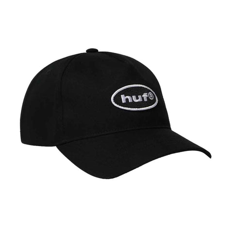 Huf 89 Oval 5 Panel Hat - Black