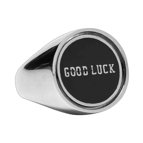 Huf Good Luck Flip Ring - Silver