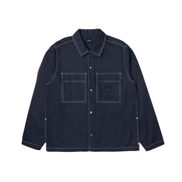 Huf Mason Shacket Jacket - Navy Front