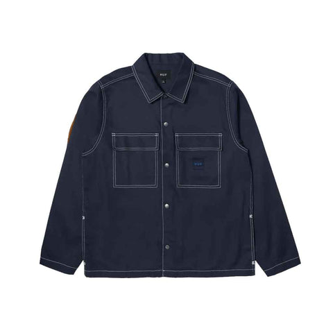 Huf Mason Shacket Jacket - Navy Front