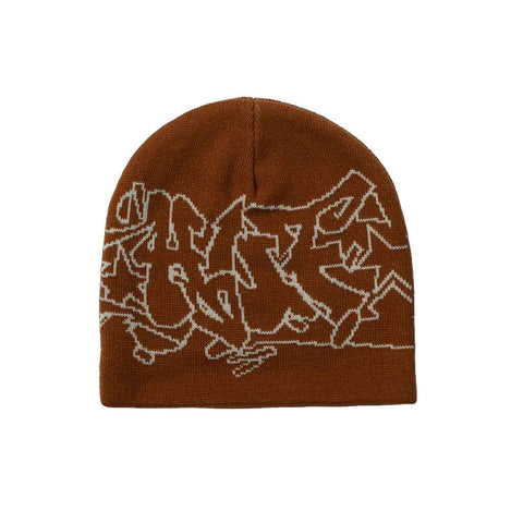 Huf Outlines Skull Beanie - Russet