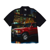 Huf x Toyota Big City S/S Resort Shirt - Black Front
