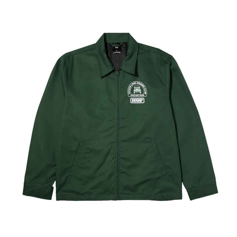 Huf x Toyota Parts & Service Jacket - Forest Green Front
