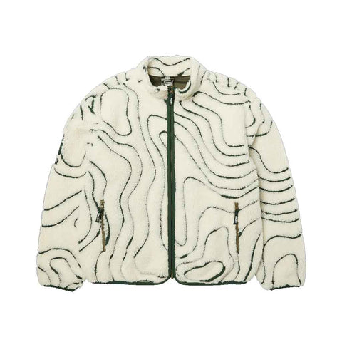 Huf x Toyota Topography High Pile Jacket - Natural