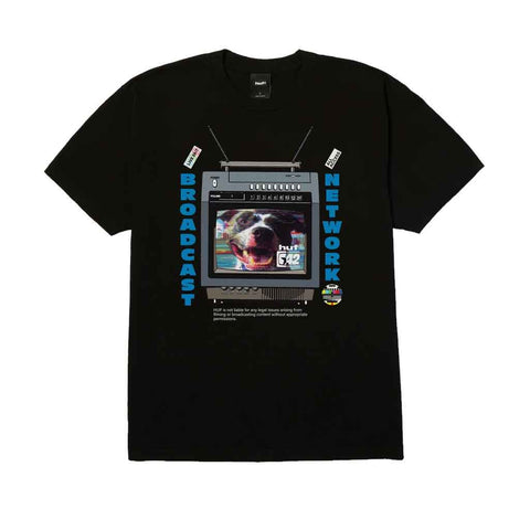 Huf Broadcast S/S Tee - Black