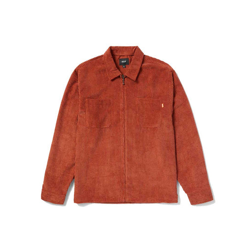 Huf Cornelius Zip Shirt - Rust