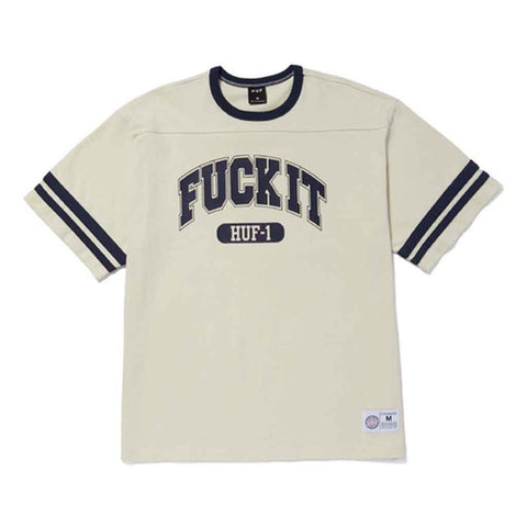 Huf Fuck it Football Shirt - Ivory