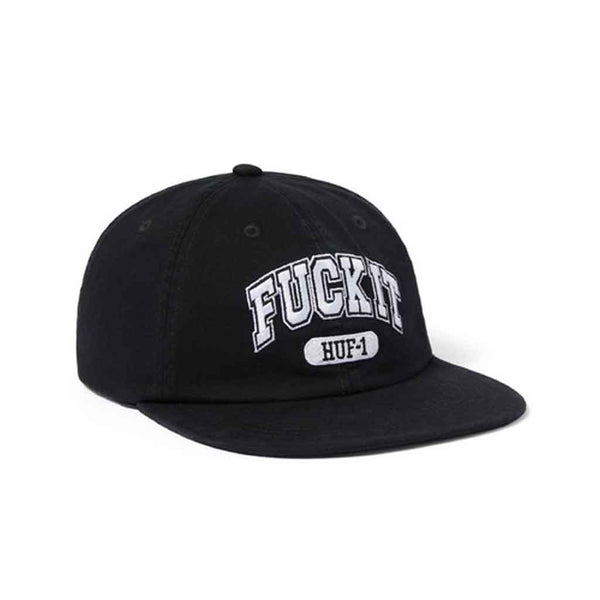 Huf Fuck it 6 Panel CV Hat - Black