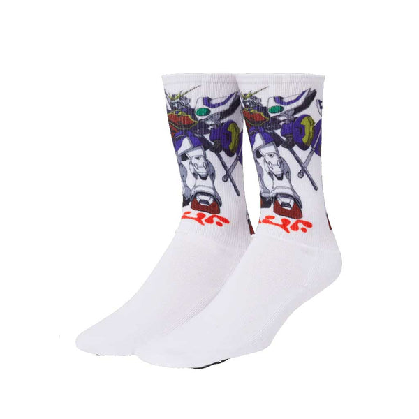Huf x Gundam Shenlong Gundam Crew Socks - White