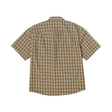 Huf H Star Plaid S/S Woven - Putty Back