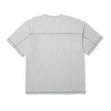Huf Legacy Football Tee - Heather Grey back
