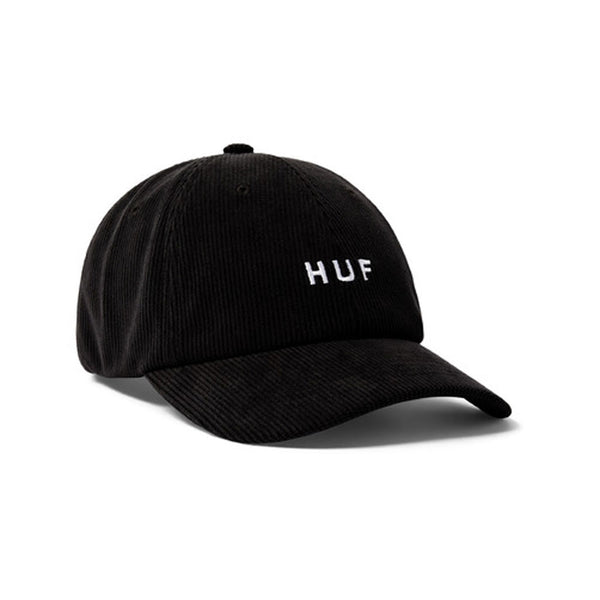 Huf OG Corduroy 6 Panel CV Hat - Black