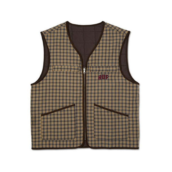 Huf Poynter Reversible Vest - Clay