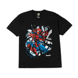 Huf x Spiderman Entangled S/S Washed Tee - Washed Black