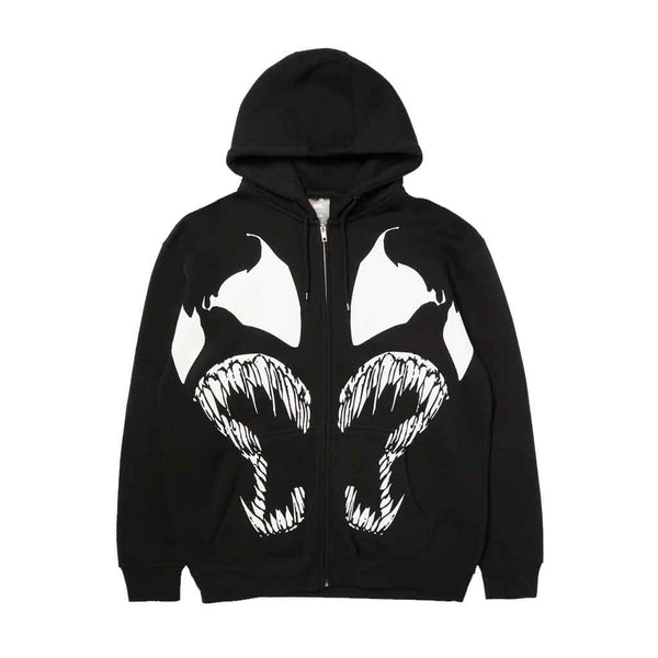 Huf x Spiderman Symbiosis FZ Hoodie - Black