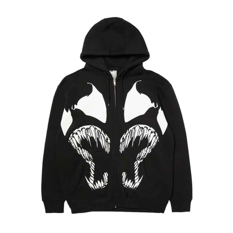 Huf x Spiderman Symbiosis FZ Hoodie - Black