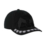Huf x Spiderman Venom Washed Snapback - Washed Black
