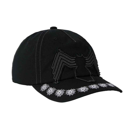 Huf x Spiderman Venom Washed Snapback - Washed Black