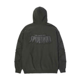 Huf x Spiderman Spider Web FZ Washed Hoodie - Washed Black Back