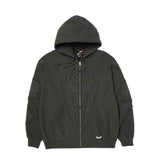 Huf x Spiderman Spider Web FZ Washed Hoodie - Washed Black