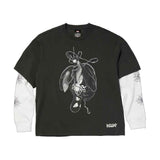 Huf x Spiderman Web L/S Double Layer Top - Black
