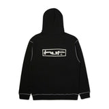 Huf Stretch FZ Hoodie - Black Back