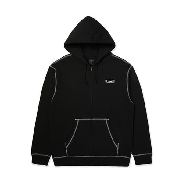 Huf Stretch FZ Hoodie - Black