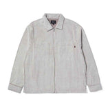 Huf Two Tone Corduroy Zip Shacket - Natural