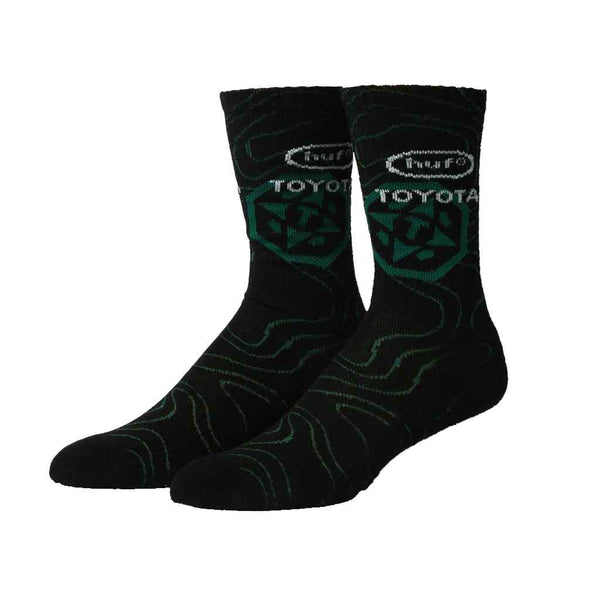 Huf x Toyota Topography Socks - Black