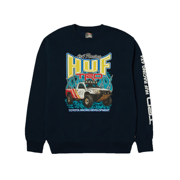 Huf x Toyota TRD Pit Crewneck - Navy