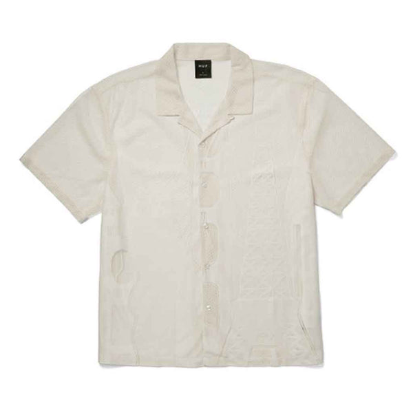 Huf World Tour S/S Lace Shirt - Ivory