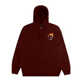 The Hundreds Outstanding Zip Hoodie - Maroon Front