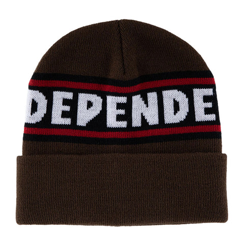 Independent Bar Logo Beanie - Chocolate
