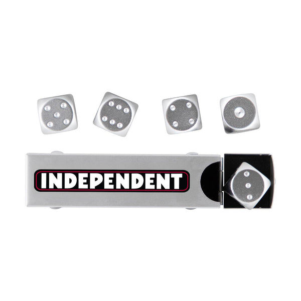 Independent Bar Logo Dice Set - Silver