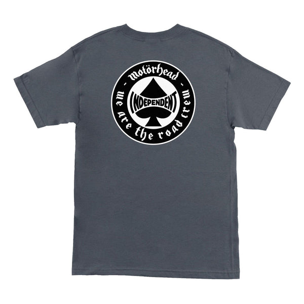 Independent x Motorhead Spade S/S Tee - Charcoal