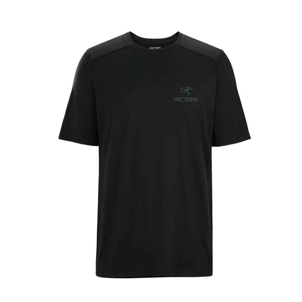 Arcteryx Ionia Merino Wool Arc'Word Logo SS - Black