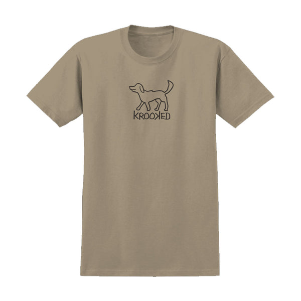 Krooked El Perro S/S Tee - Sand/Black