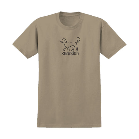 Krooked El Perro S/S Tee - Sand/Black