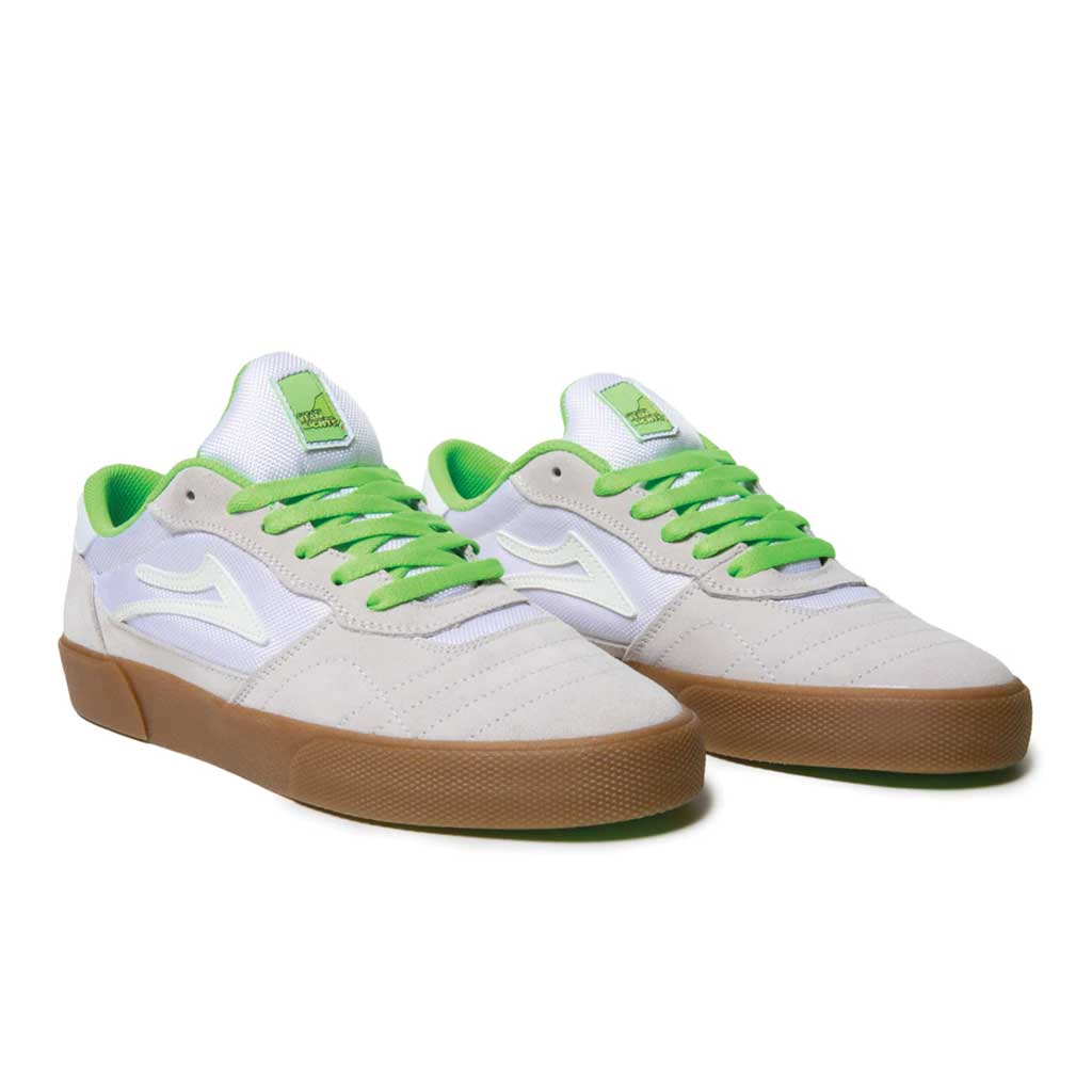 Lakai x Yeah Right! Cambridge - White/UV Green | Boarders