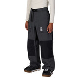 Black denim snowboard pants front