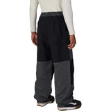 Black denim snowboard pants back