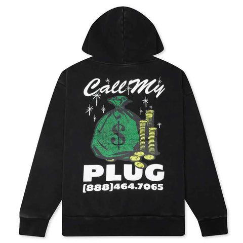 Market Call My Plug Hoodie - Washed Black 