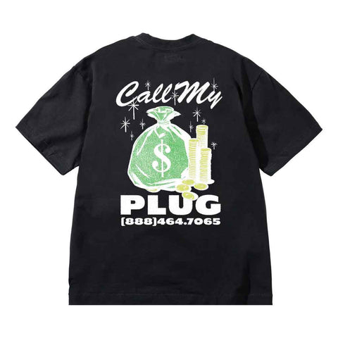 Market Call My Plug S/S Tee - Washed Black