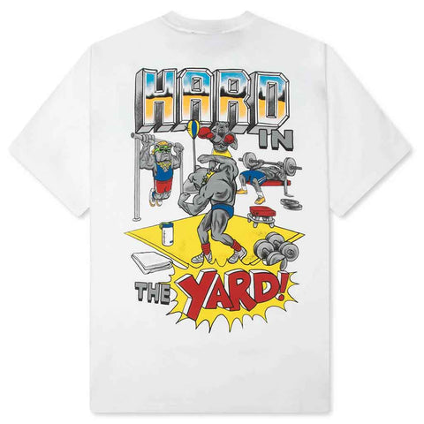 Market Hard in the Yard S/S Tee - White