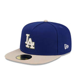 New Era LA Dodgers Canvas 5950 A-Framed Fitted - Blue/Khaki2