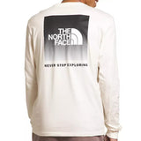 The North Face L/S NSE Box Tee - Gardenia White Back