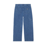 Obey Bigwig Double Knee Worker Denim Pant - Light Indigo Back